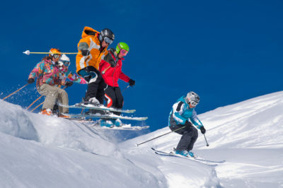 Plein ski à Morillon